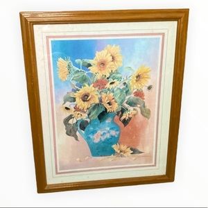 Gloria Erikson Sunflower Water Color Painting